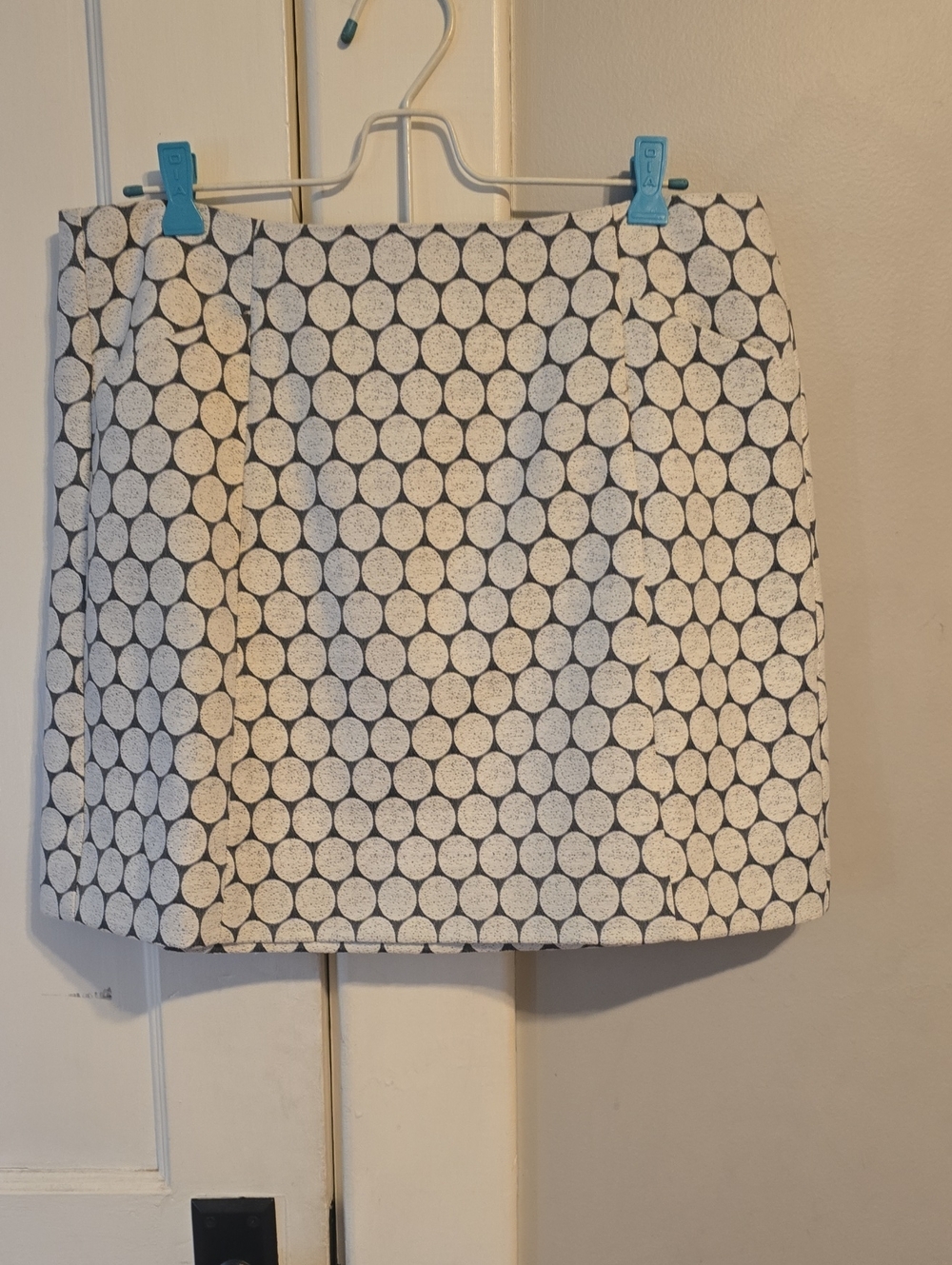 J Crew Polka Dot A-Line Mini Skirt in White and Black 12